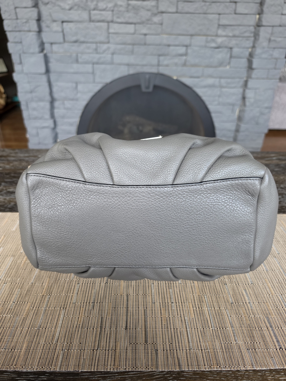 Marc by Marc Jacobs Pebbled Leather Satchel in Gray with Wallet - Picture 5 of 9